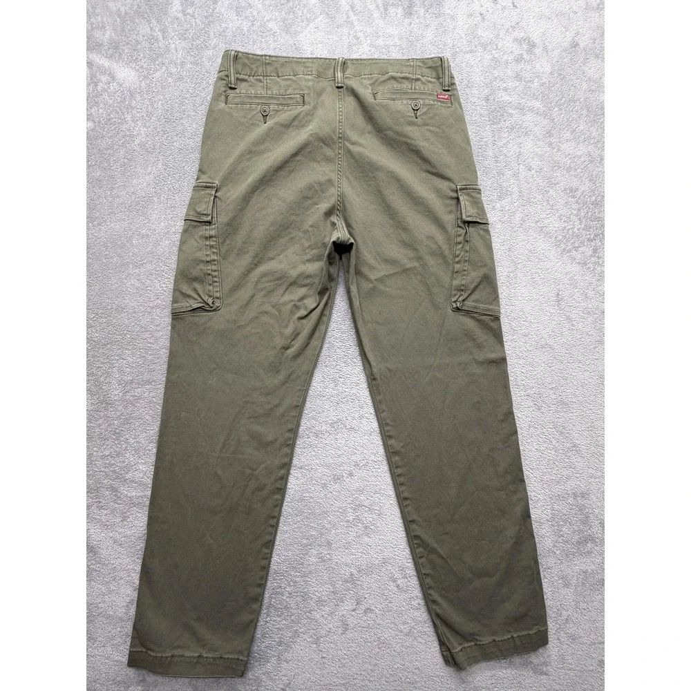 Levi's Pants‎ Mens Measured 34x30 Green Cargo Relaxed Fit Canvas Workwear